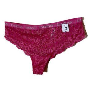NWT Bebe Intimates Dark Pink Lace Underwear Size 1X